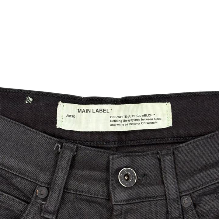 Off-White Mix Rock Slim Denim Black