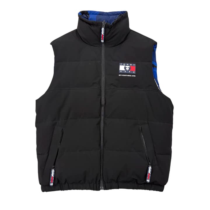 TOMMY X AAPE Reversible Puffer Vest SS22
