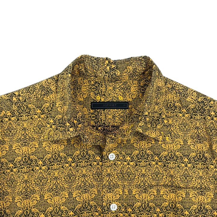 SOPHNET Floral Pattern Long Sleeve Shirt