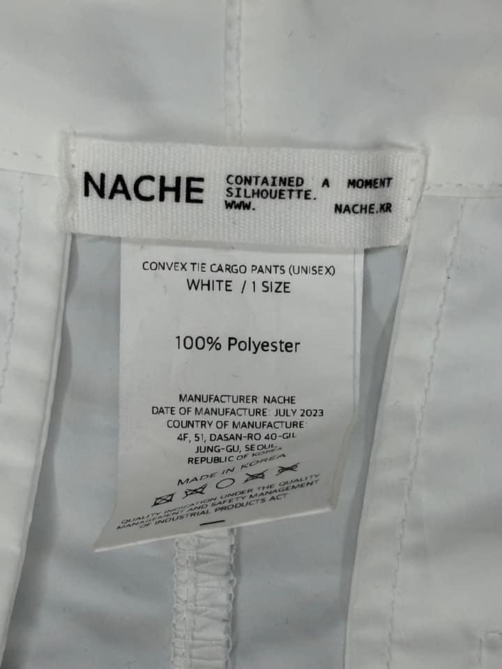 Nache White Cargo Pants
