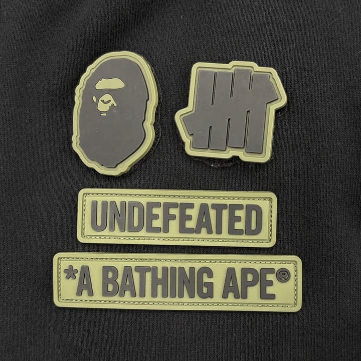 Bape X UNDEFEATED Camo Shark Zip Hoodie