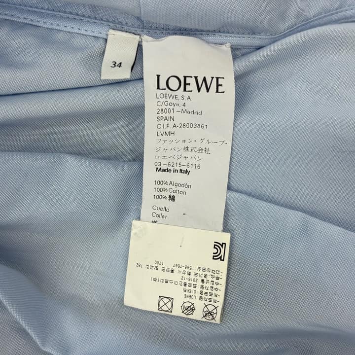 Loewe Blue Long Shirt