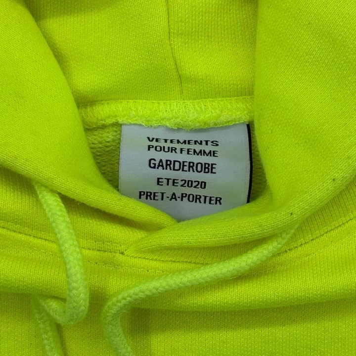 Vetements Neon Hoodie