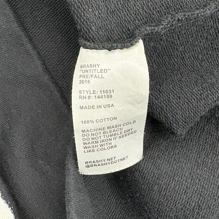 Brashy Black Hoodie with Expression Print