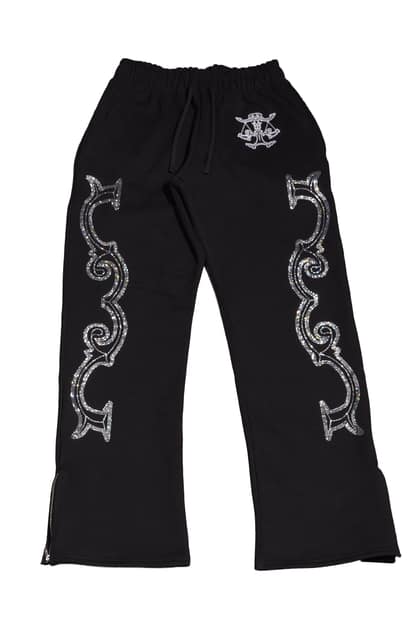 Crystal scale pants (Black)