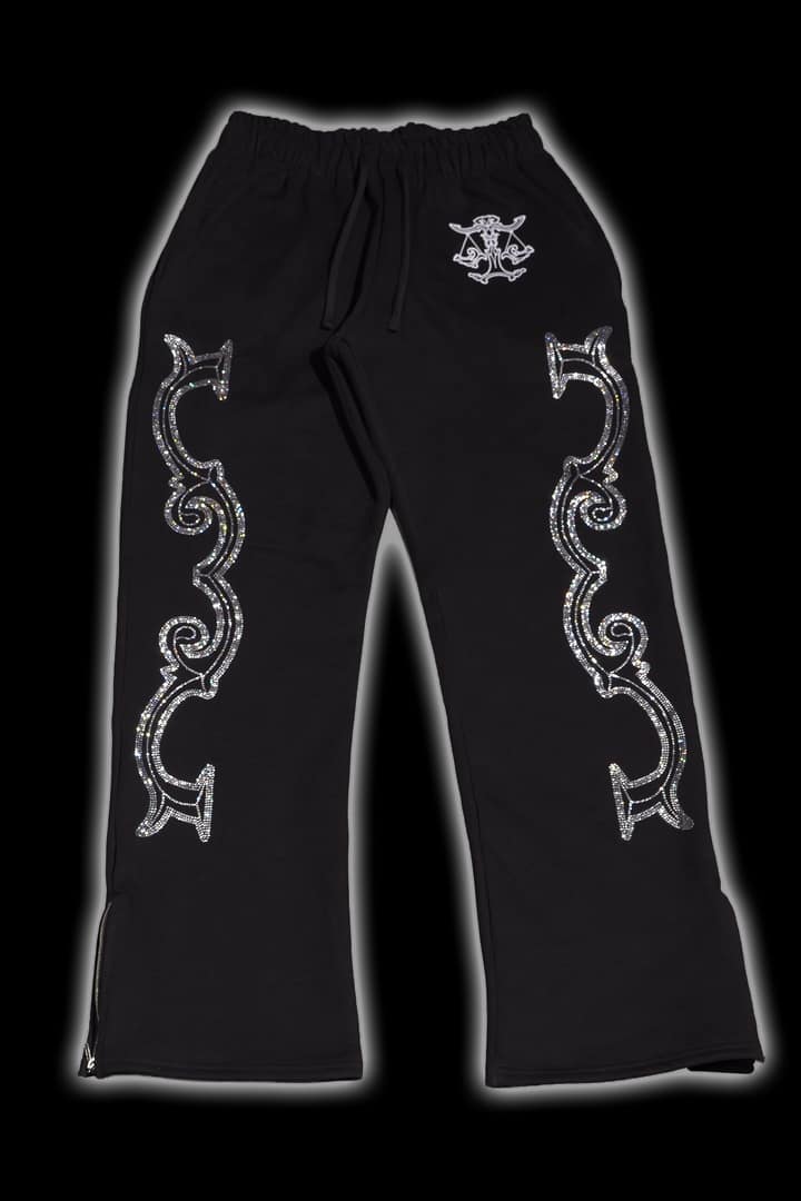 Crystal scale pants (Black)