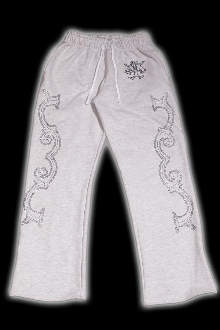 Crystal scale pants (White Melange)