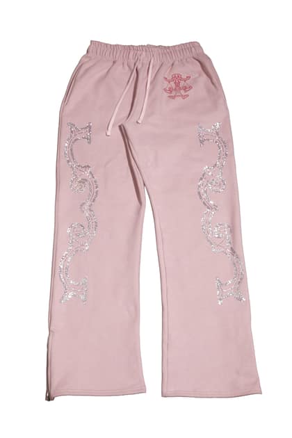 Crystal scale pants (Beige Pink)