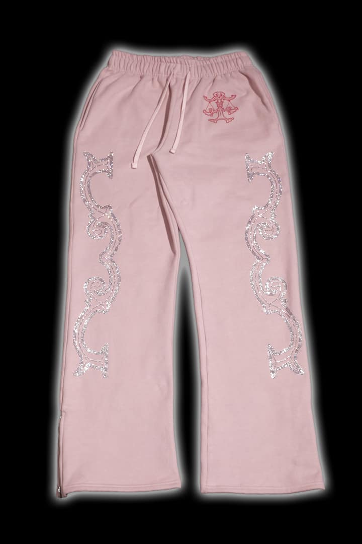 Crystal scale pants (Beige Pink)