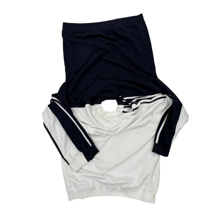 Y/Project AW18 Double Layer Sweatshirt Navy & White