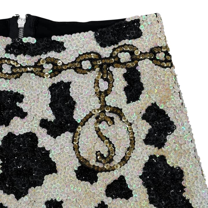 DISCOUNT UNIVERSE Sequin Cow Print Shorts