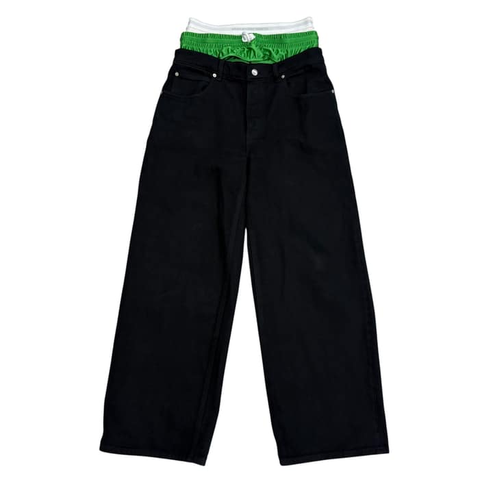 ALEXANDER WANG Wide Leg Layer Jeans