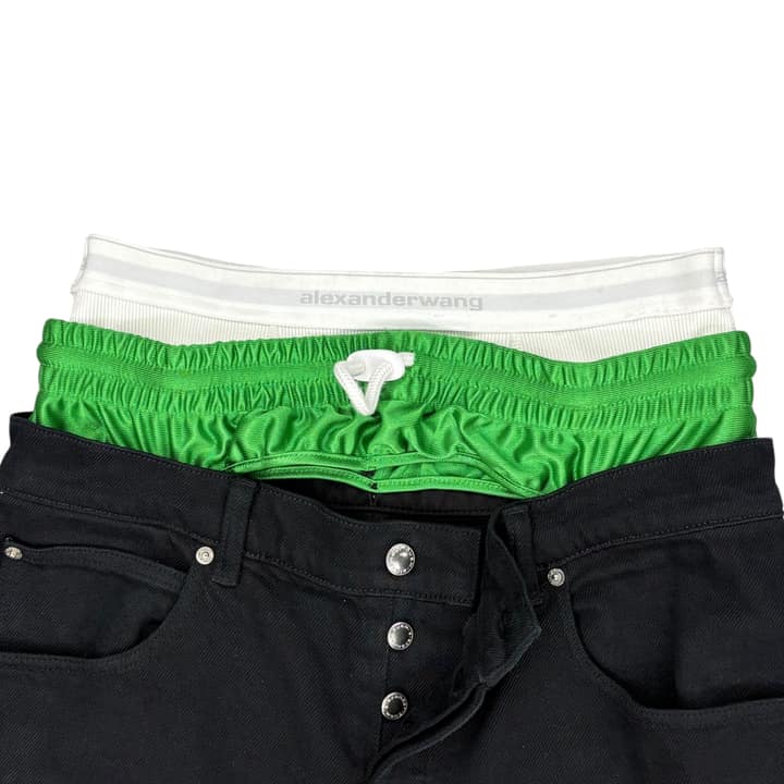 ALEXANDER WANG Wide Leg Layer Jeans
