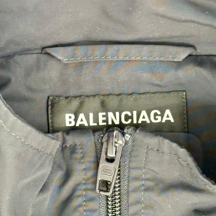 BALENCIAGA Black Windbreaker Jacket
