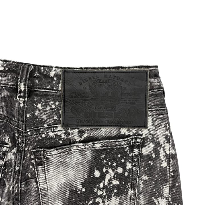 DIESEL Black and White Jeans