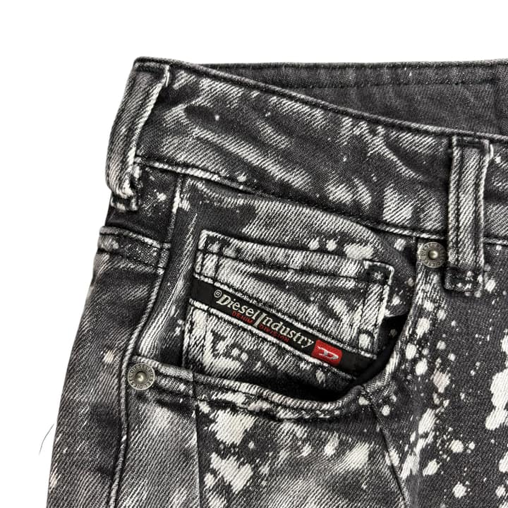 DIESEL Black and White Jeans