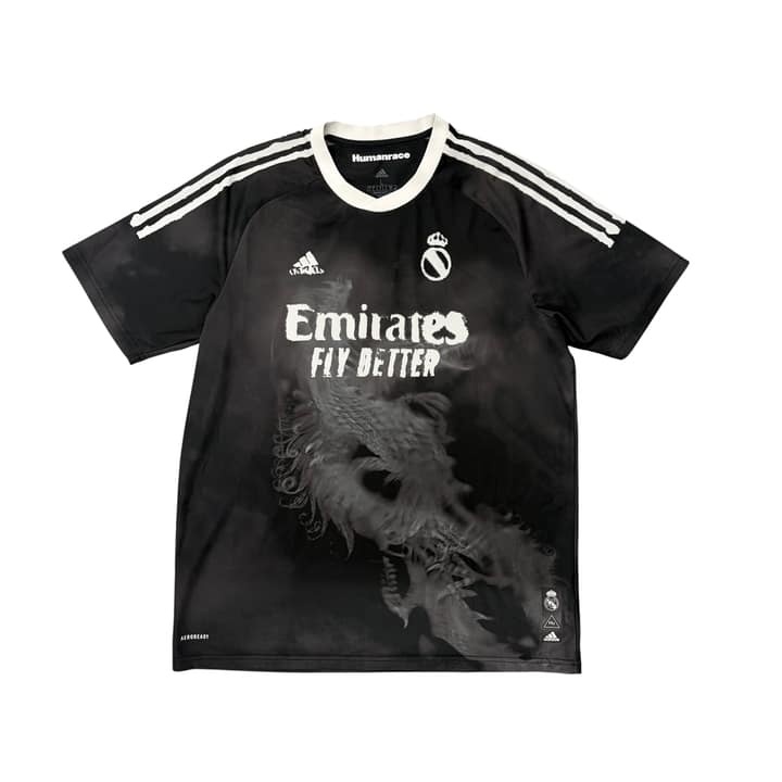 HUMANRACE X ADIDIAS Black Real Madrid Soccer Jersey