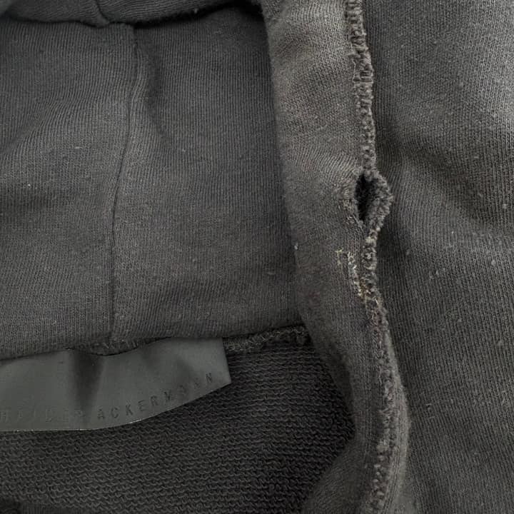 HAIDER ACKERMANN Black Sleeveless Hoodie