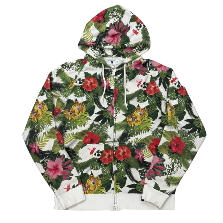 Nitraid Floral Zip-Up Hoodie