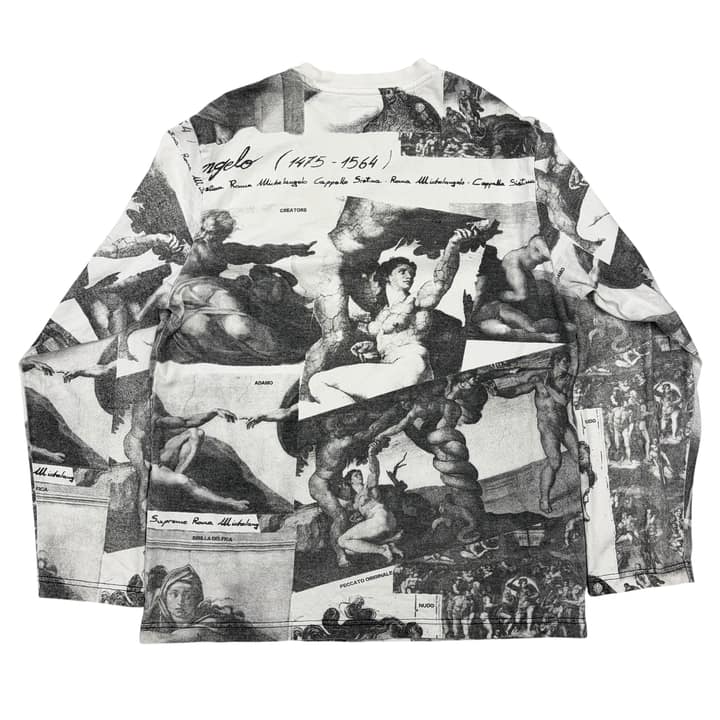 SUPREME Michelangelo Full Print Long Sleeve Shirt