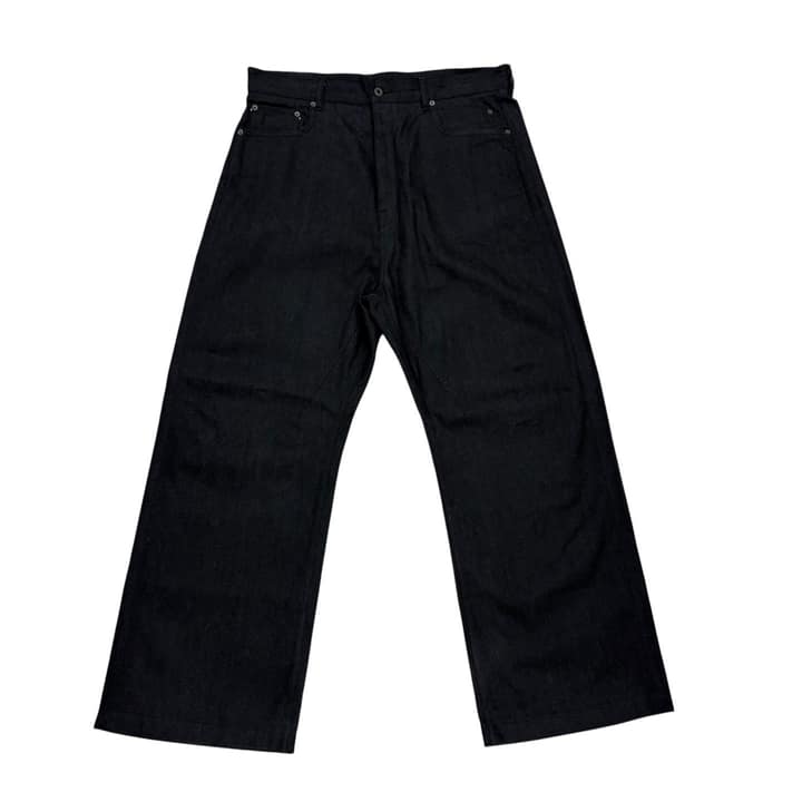 RICK OWENS Wide Leg Selvedge Denim