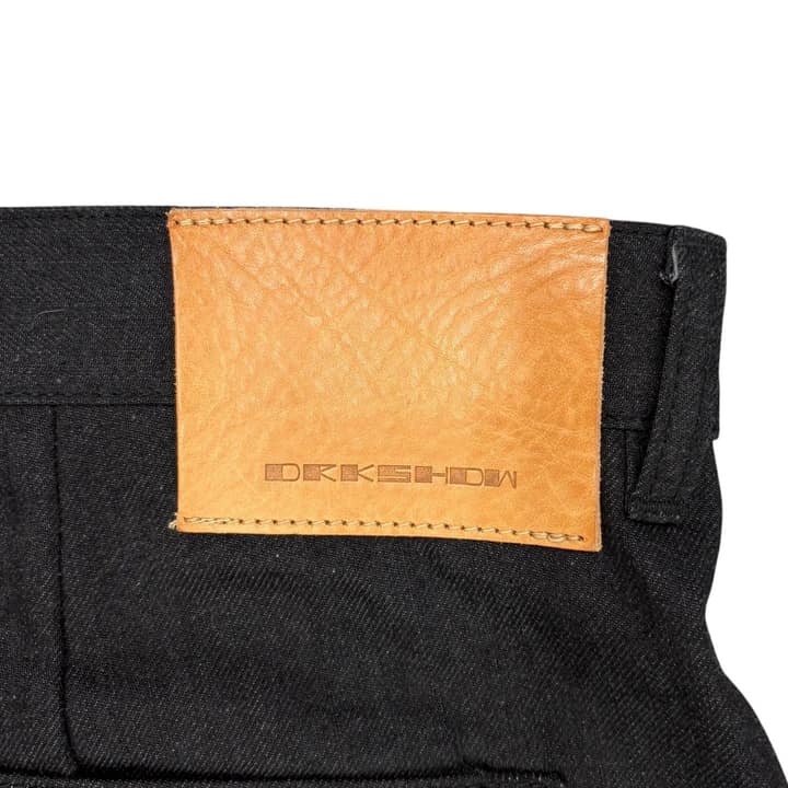 RICK OWENS Wide Leg Selvedge Denim