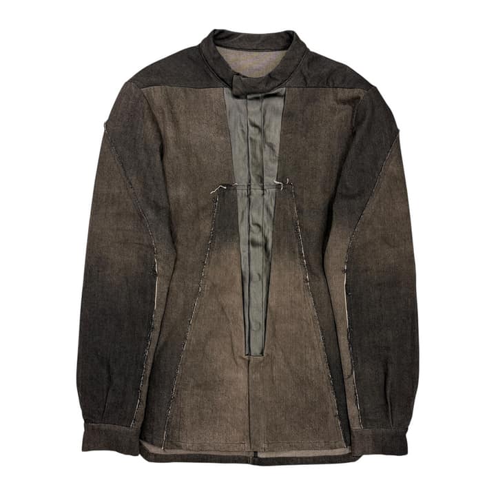RICK OWENS Coated Detail Denim Jacket