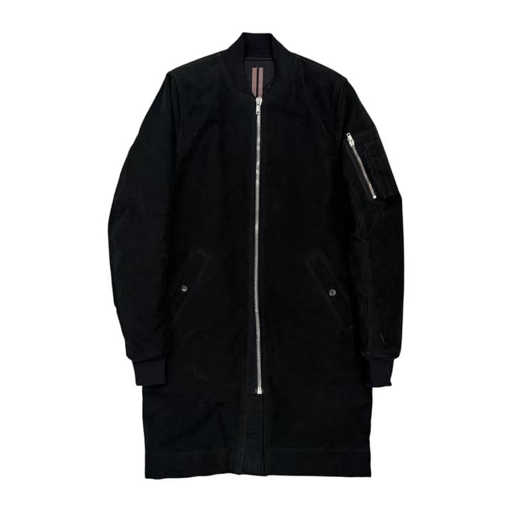 RICK OWENS Long Bomber Jacket