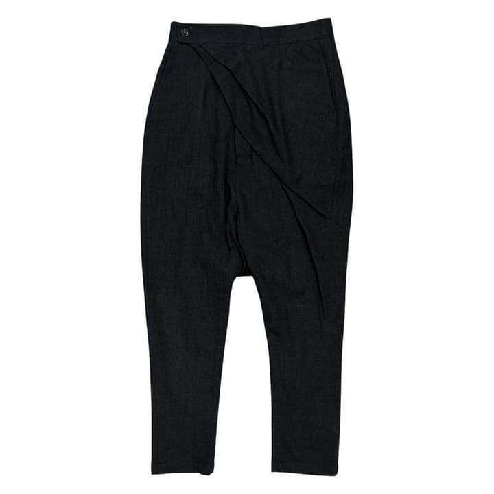 RICK OWENS Black Cropped Pants