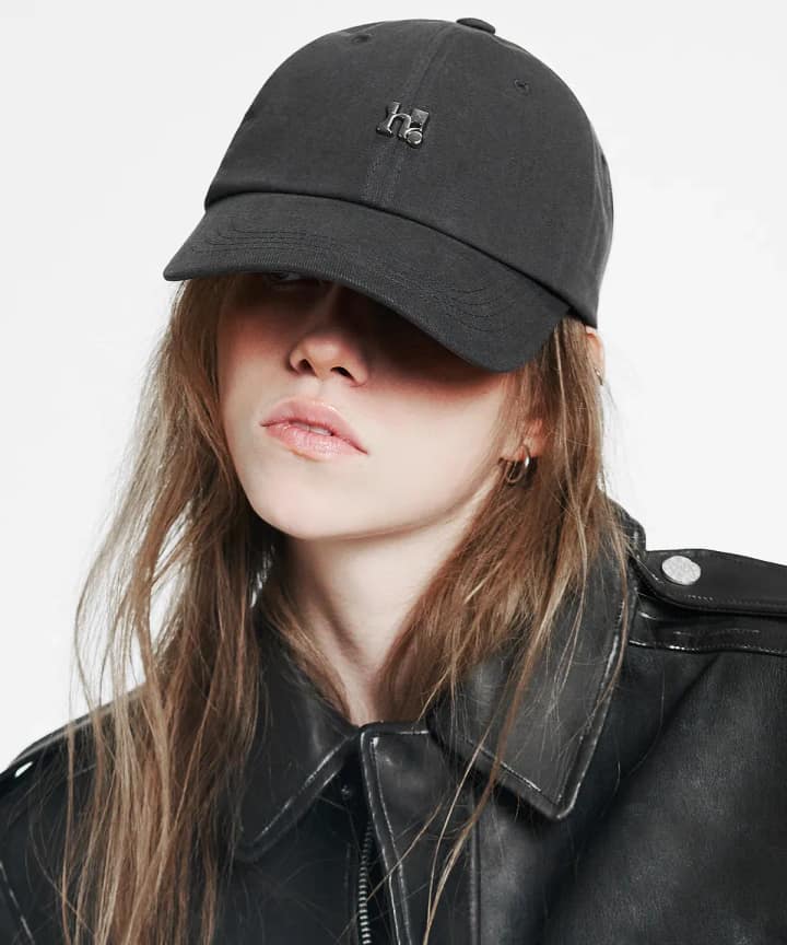 홀리 심볼 스몰 로고 볼캡_차콜