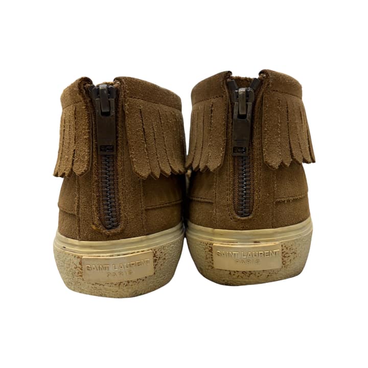 SAINT LAURENT Fringe Suede Sneakers