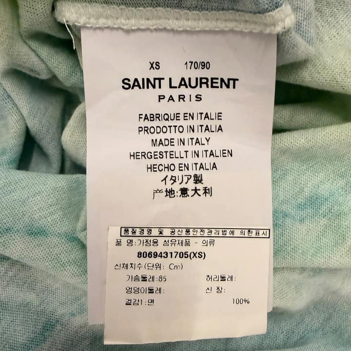 SAINT LAURENT Tie-Dye T-Shirt