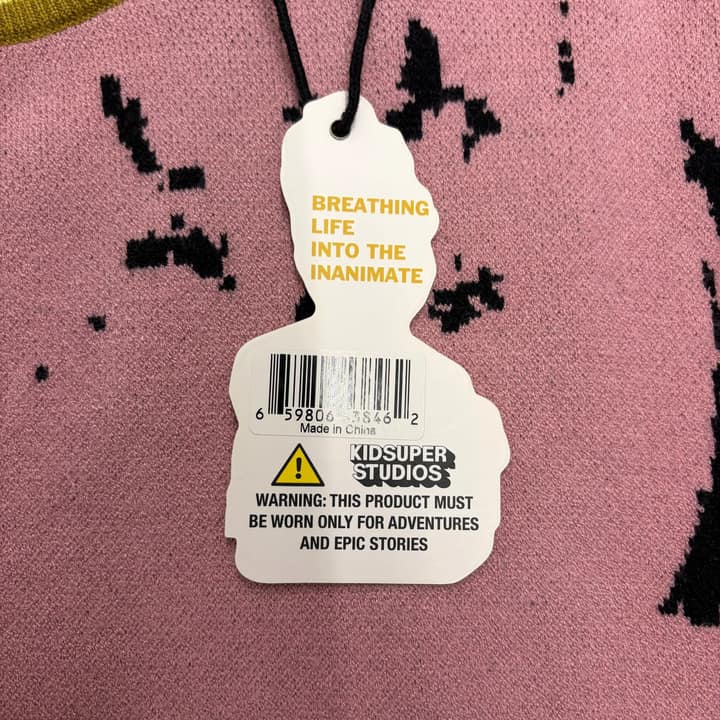 KID SUPER Graphic Knit Sweater