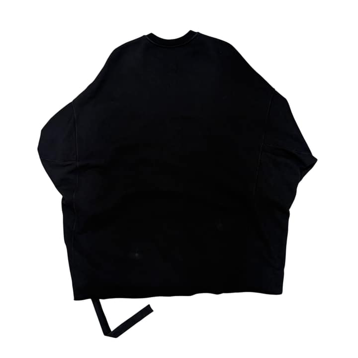 RICK OWENS Black Oversized Sweatshirt