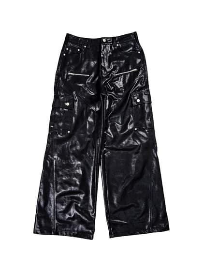 Onyx Coated Denim