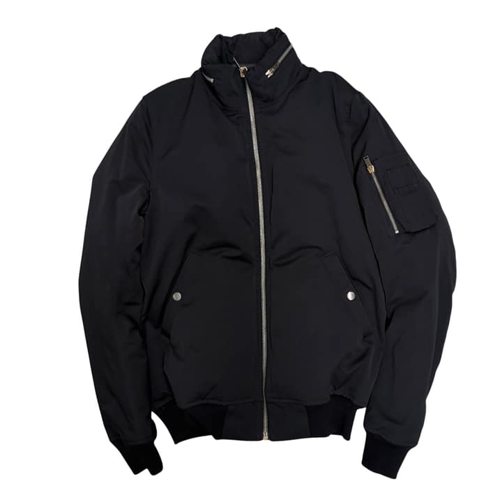 RICK OWENS Men's Black Bomber Jacket