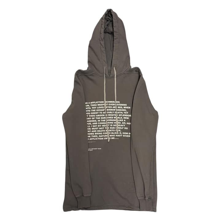 RICK OWENS Graphic Hoodie
