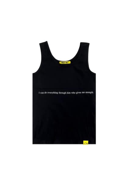 LETTERING SLEEVELESS T-SHIRTS_BLACK