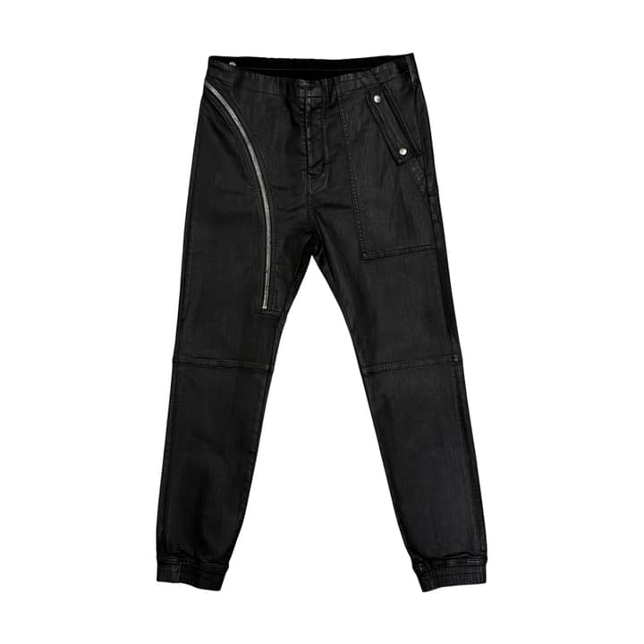 RICK OWENS Waxed Biker Pants