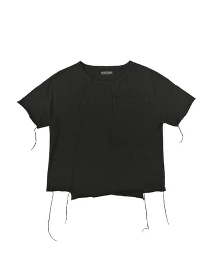 ASYMMETRIC T-SHIRT_BK