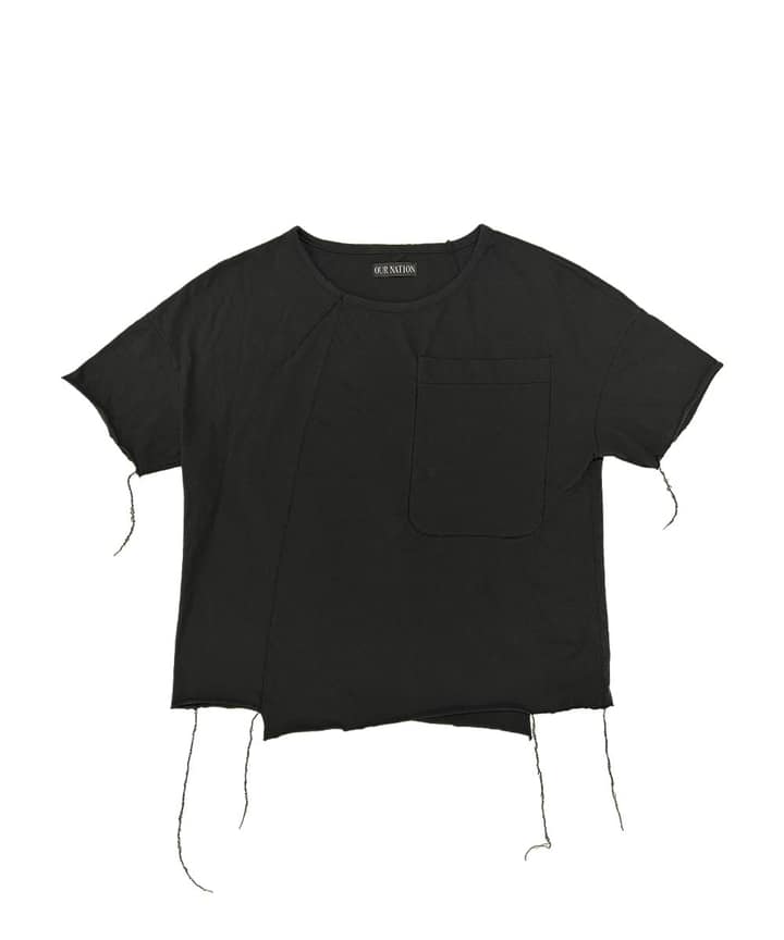 ASYMMETRIC T-SHIRT_BK