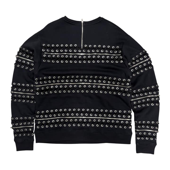 HOOD BY AIR Stylish Zipper Detail Sweatshirt