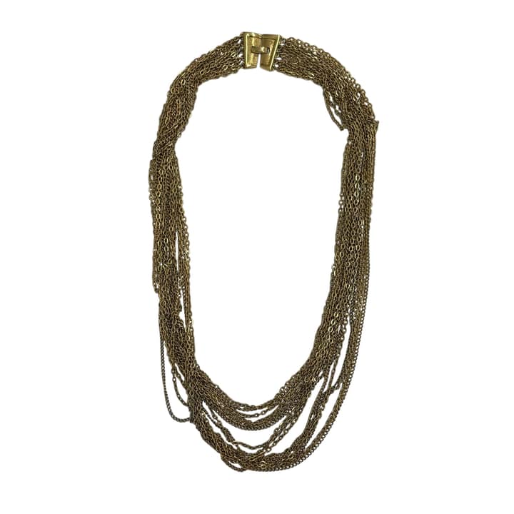 Trifari Layered Chain Necklace
