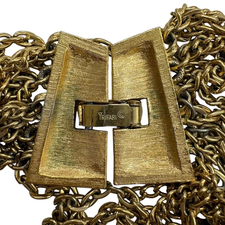Trifari Layered Chain Necklace