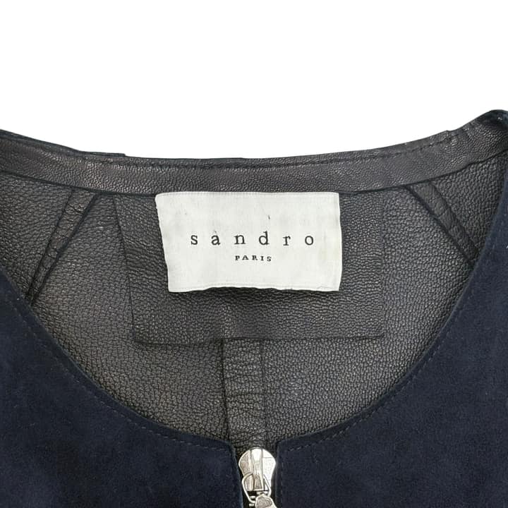 sandro Fringe Suede Jacket
