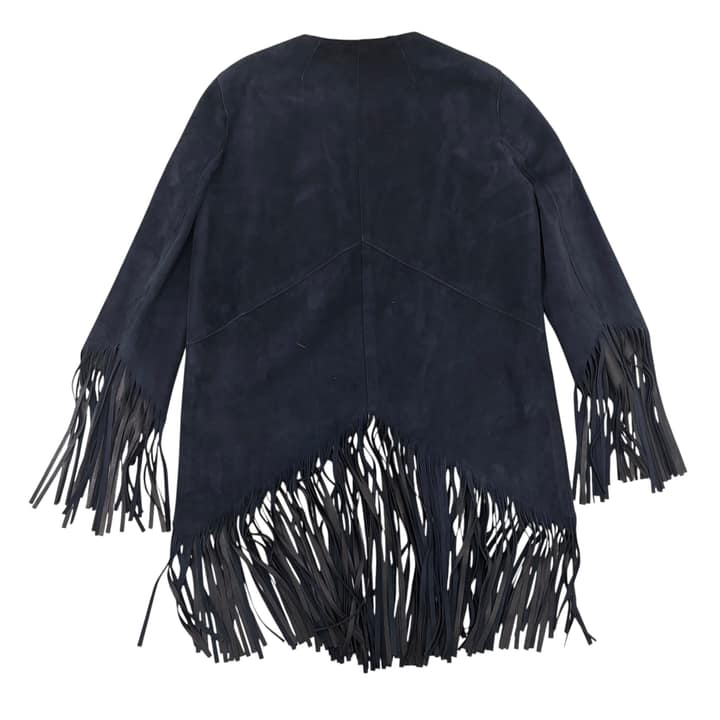 sandro Fringe Suede Jacket