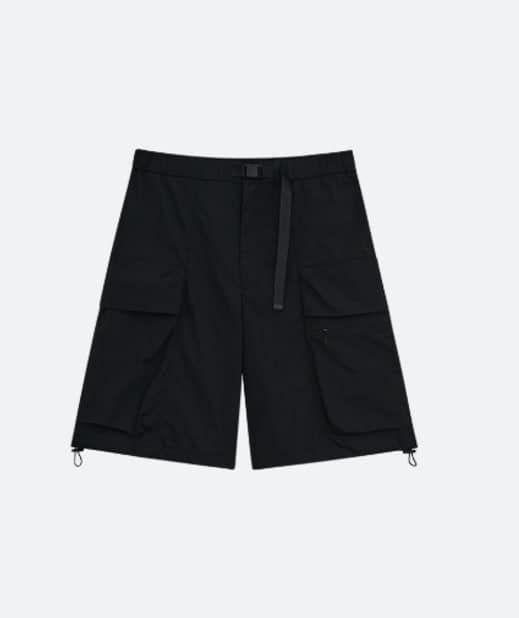 RIPSTOP FUNCTIONAL CARGO SHORTS [BLACK]