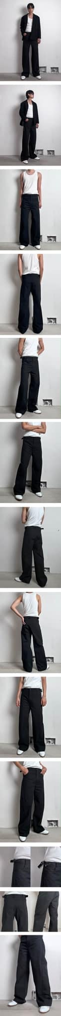 Gabardine cotton pants