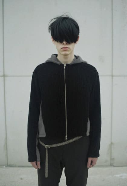 Whale hood zip-up