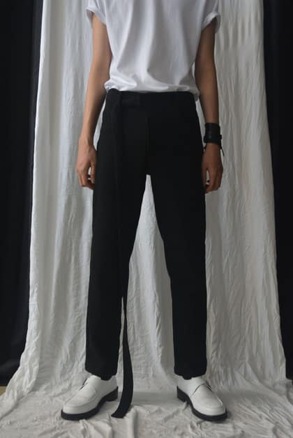 Tail belt pants